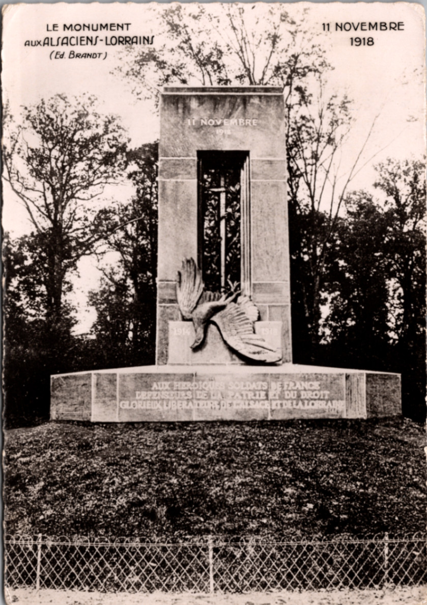 Compiègne Forest Armistice Monument Rppc 1918 WWI Alsace Lorraine France