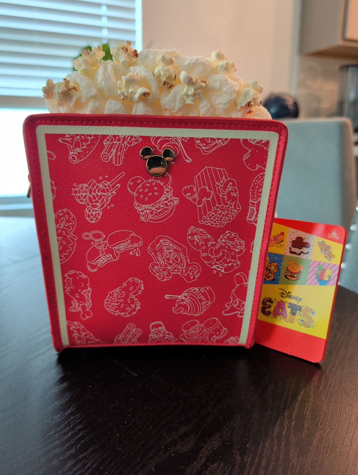 NWT Disney Parks Eats Snacks Popcorn Box Crossbody Bag Purse