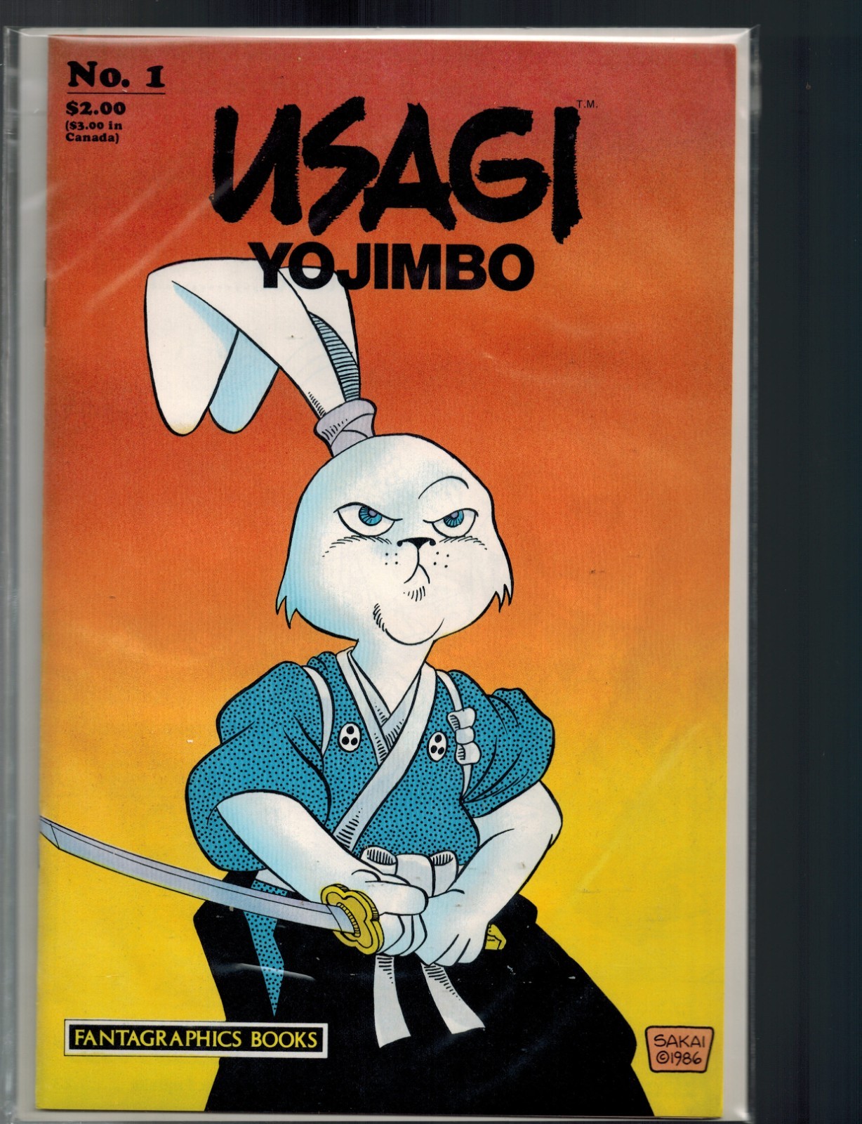 Usagi Yojimbo 1 Fantagraphics 1st Print by Stan Sakai Hi Grade Bagged/Boarded I8