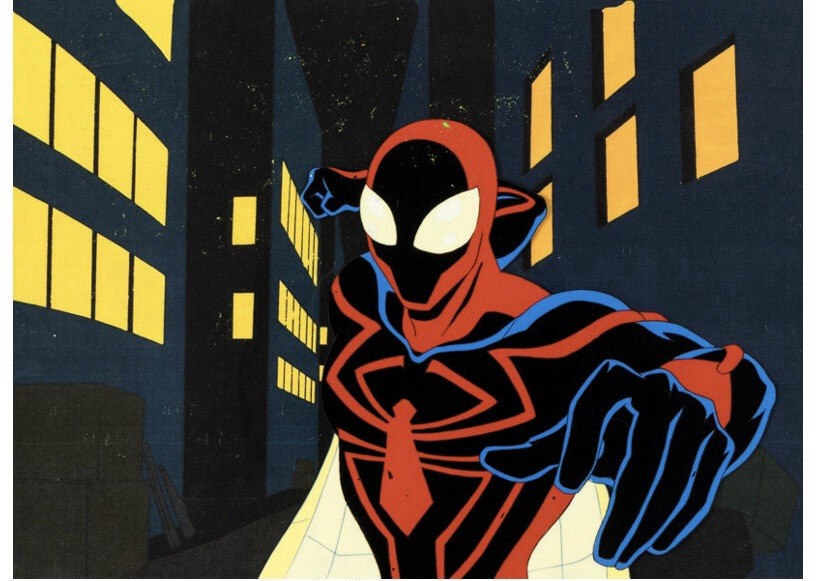 Incredibly RARE Spider-Man Unlimited Production Animation Cel Marvel Studios