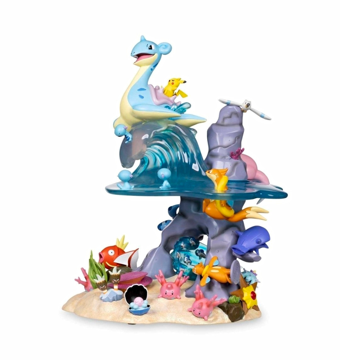 Pokémon Center Ocean of Friendship Figure Lapras Pikachu PVC Boxed