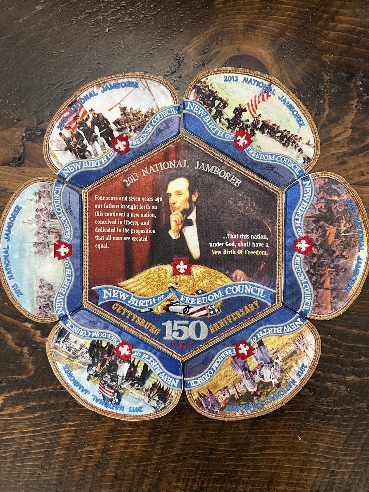2013 National Jamboree Gettysburg 150th Anniversary Patch Set
