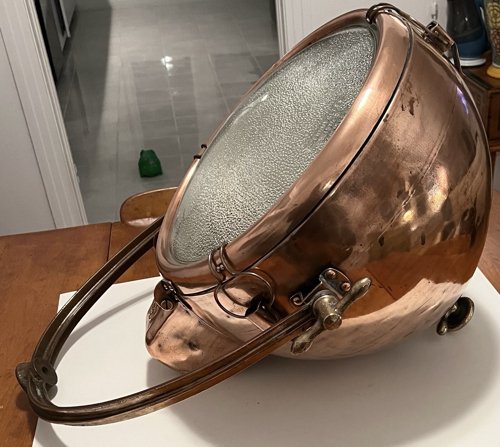 HUGE~General Electric Novalux Rare 1930\'s Copper Floodlight
