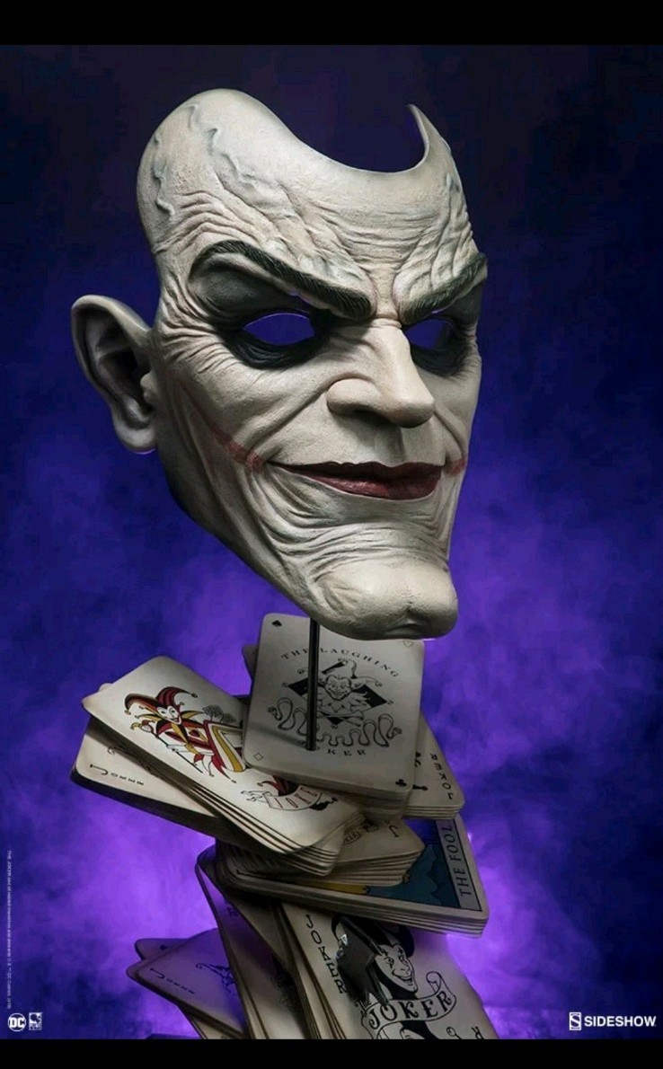 Joker Face Of Insanity Bust 1:1 Life Size DC Collectibles Statue New Joker Face Of Insanity Bust 1:1 Life Size DC Collectibles Statue New