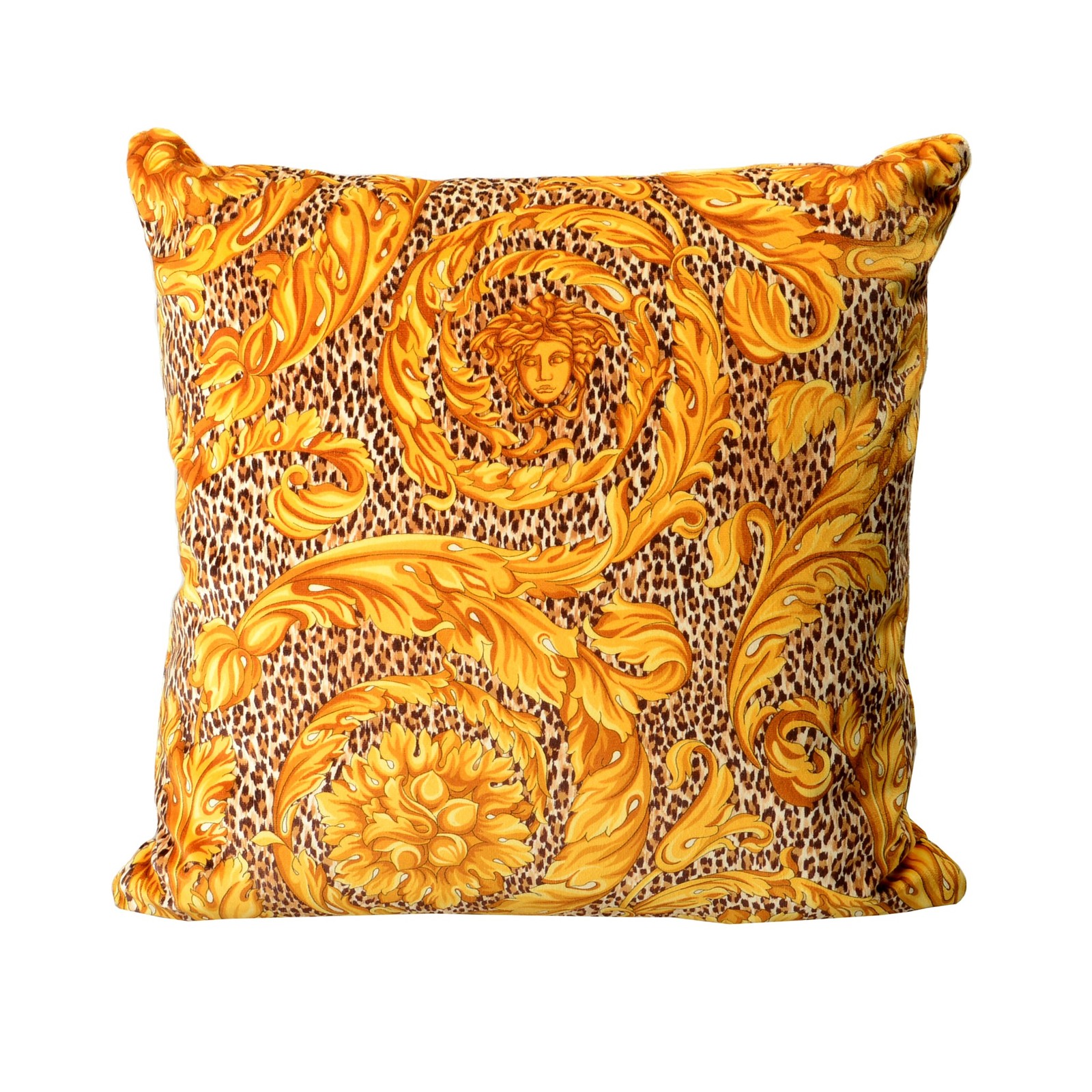 Versace Velour Soft Leopard Print Throw Decorative Cushion Pillow