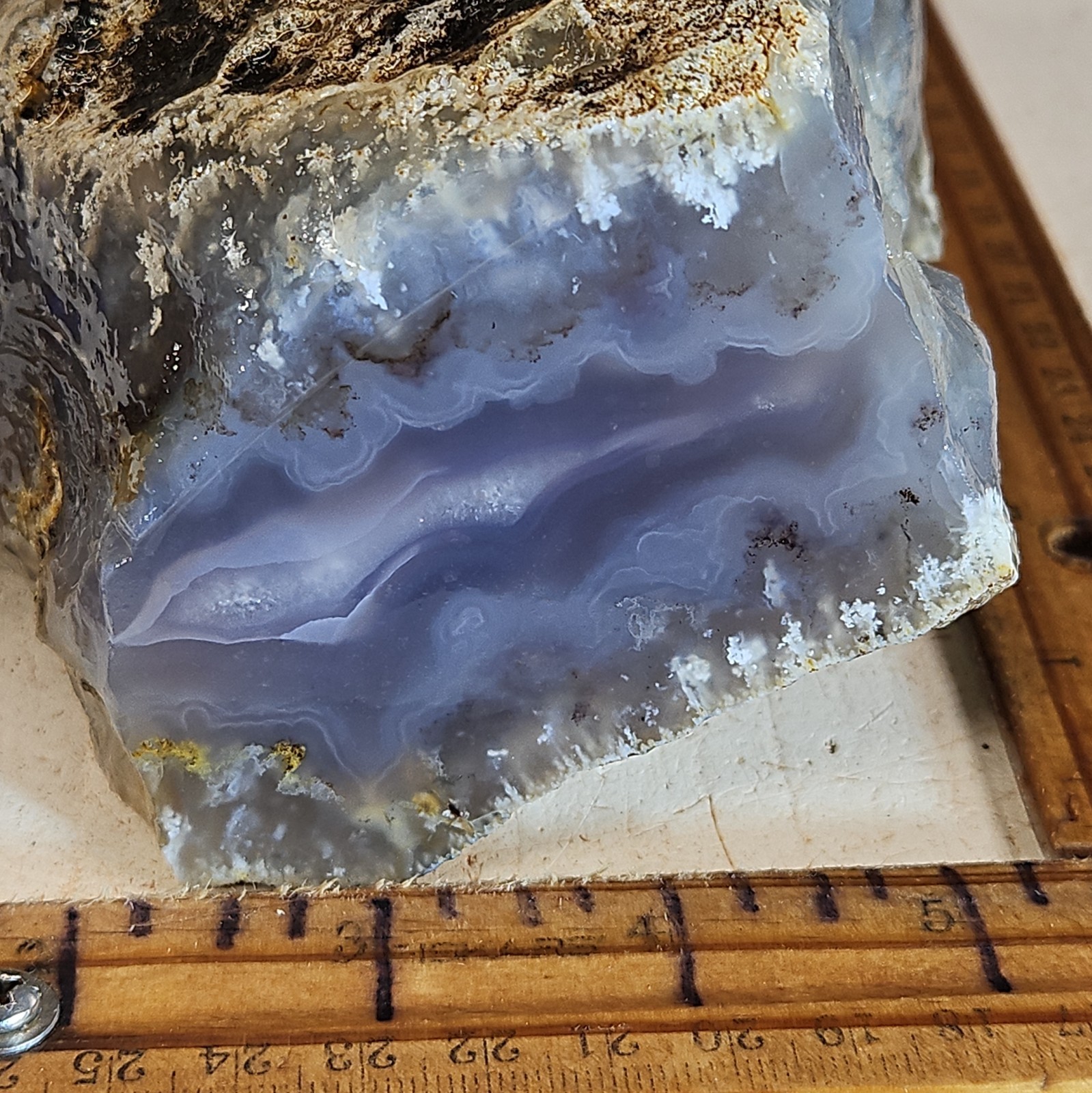 Graveyard point plume agate rough spectacular plumes, even BANDING 4LBS 2.9OZ.