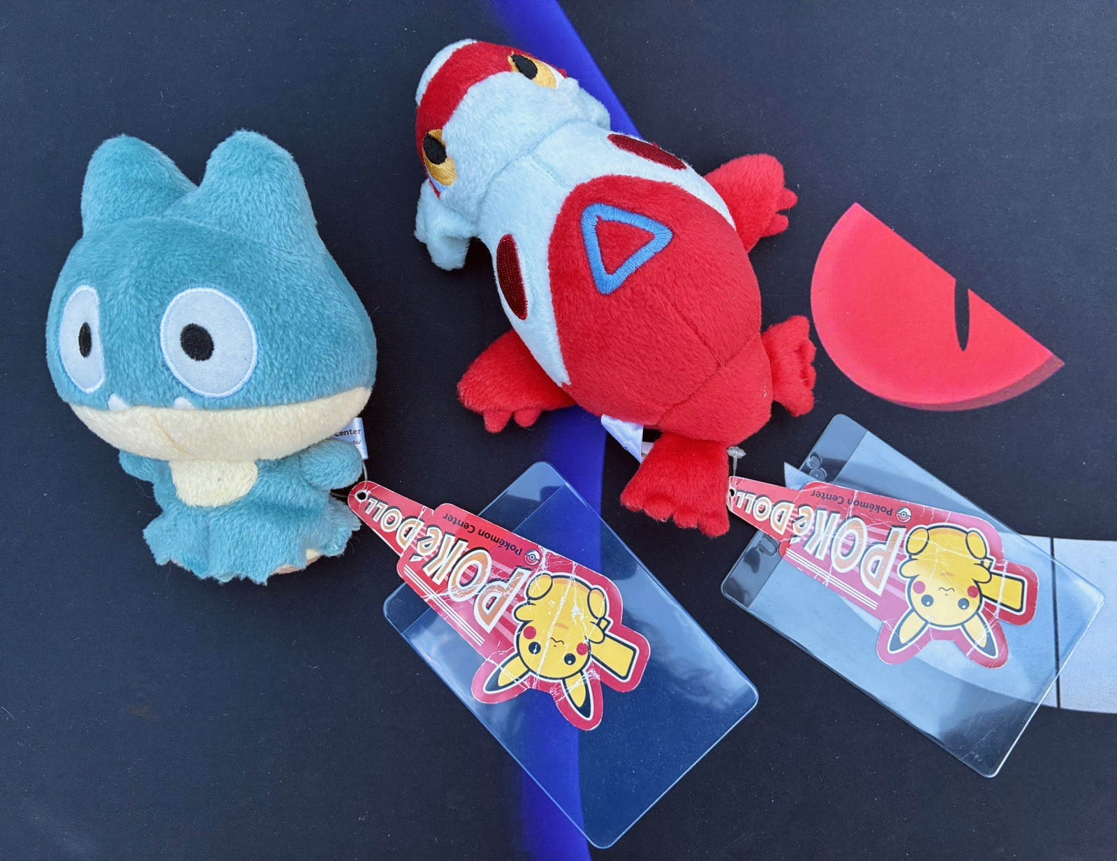 Pokemon Latias & Munchlax Plush Pokedolls | 2005 Vintage RARE with tags