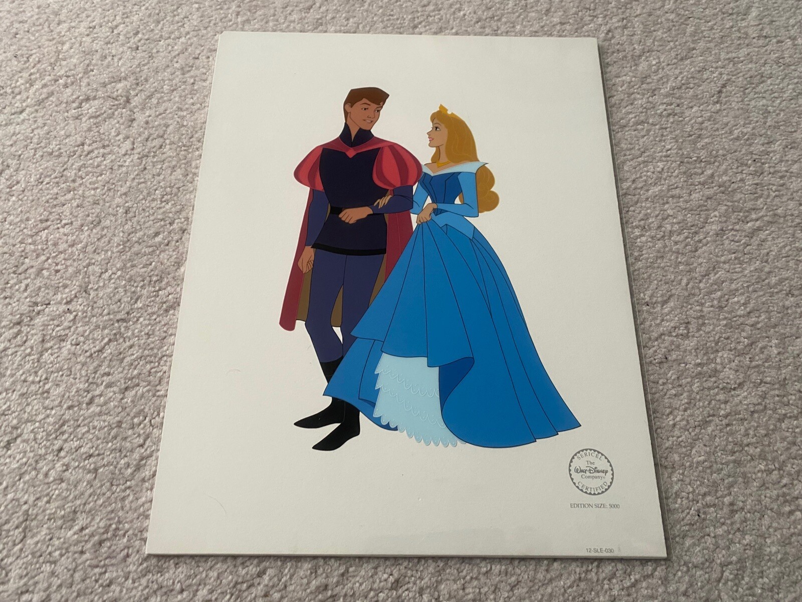 Original WALT DISNEY Sleeping Beauty Aurora LE 5000 SeriCel Serigraph Cel Cell 