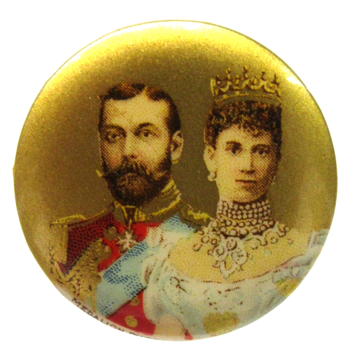 gold 1901 KING EDWARD VII & QUEEN ALEXANDRA 1.25\