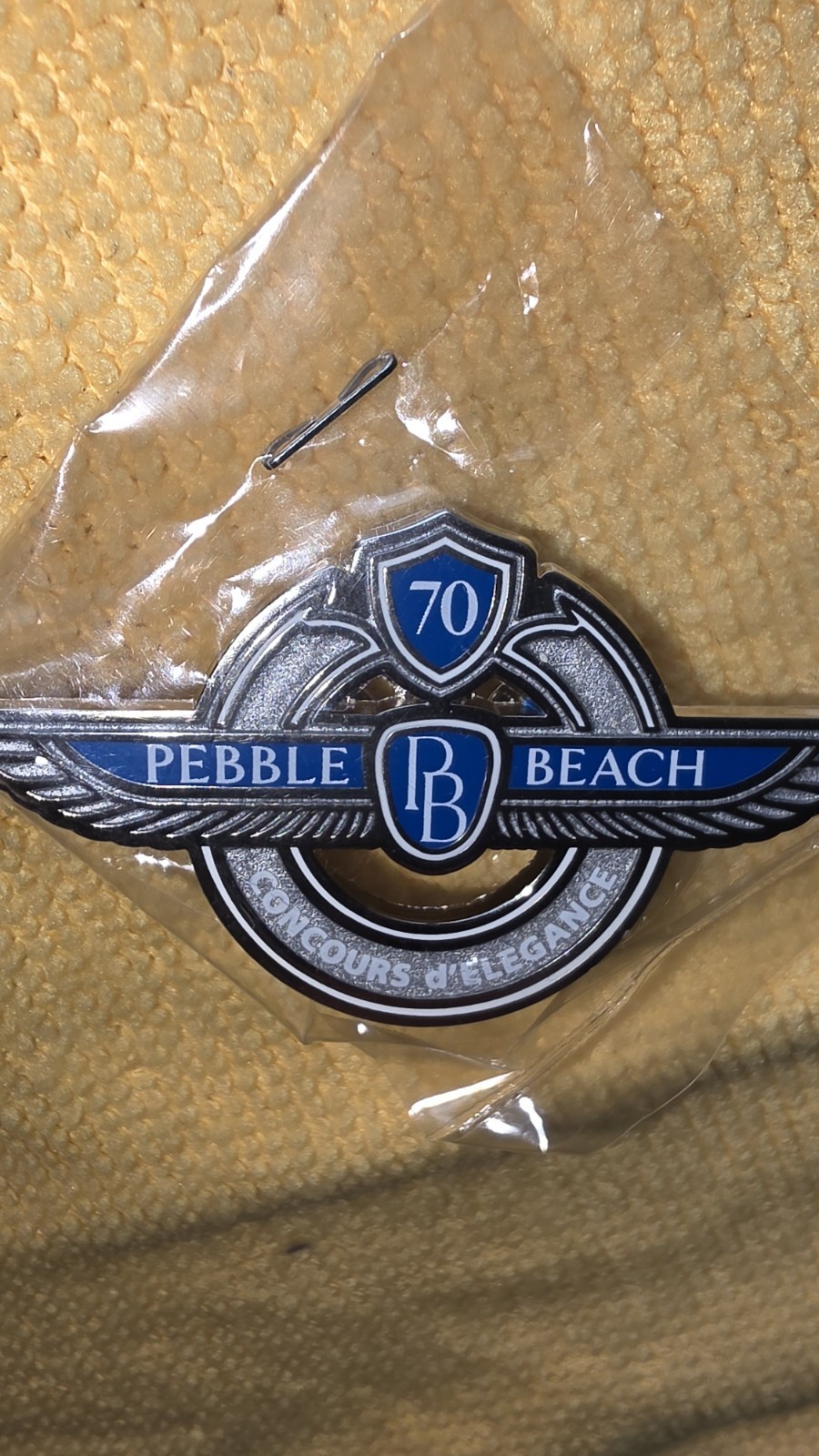 2021 70th Pebble Beach Concours d'Elegance Pin In Bag NEW
