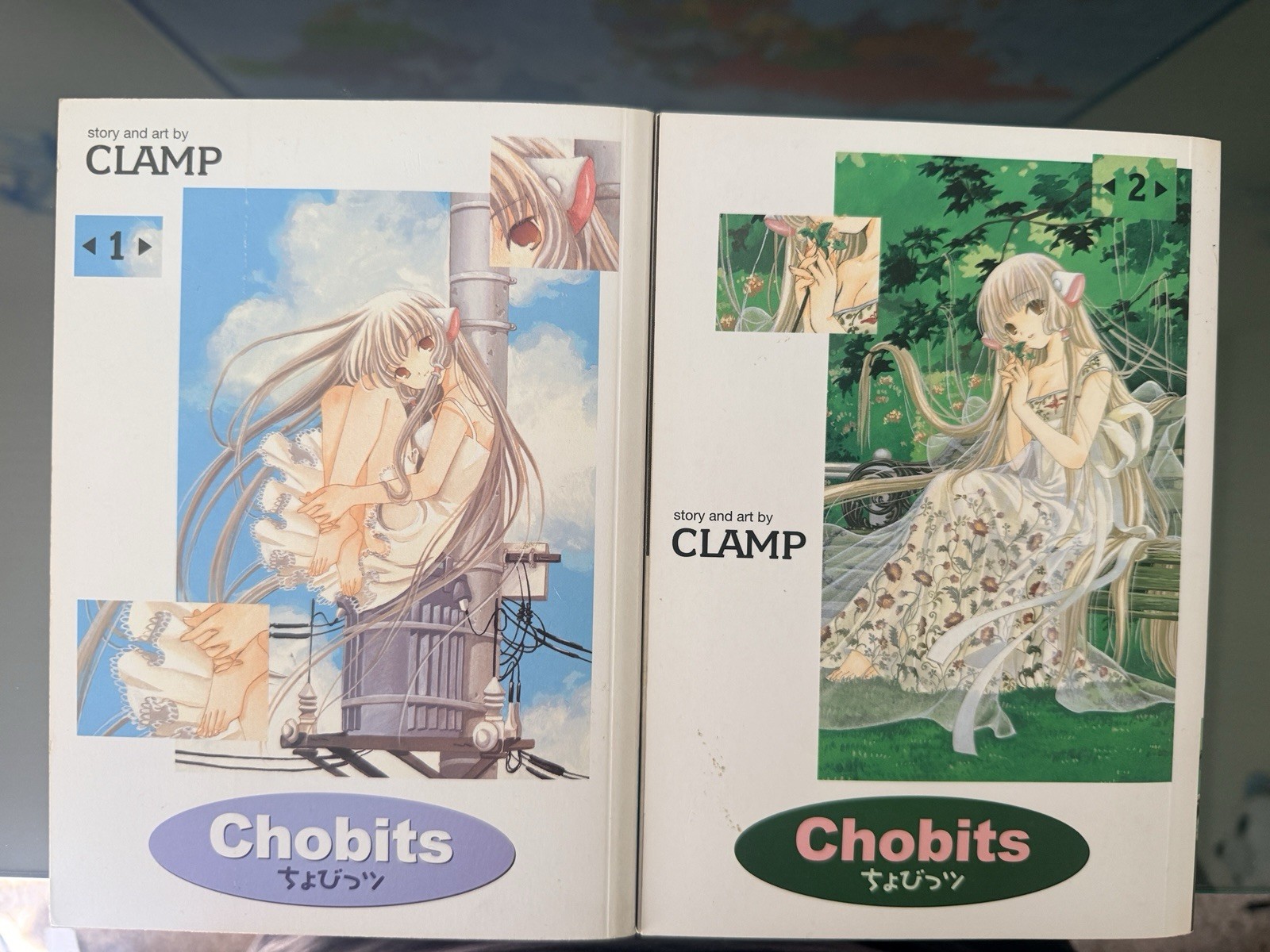 Chobits Manga English Version Vol. 1-2 Omnibus Complete Set Comic Used