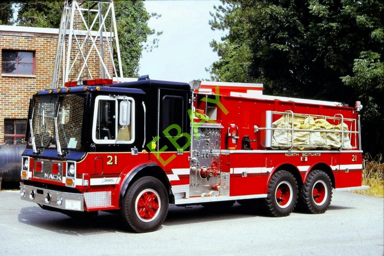NORTH SCITUATE, RI Fire Apparatus SLIDE: TNKR-21 1980 Mack / Farrar 1250/2000