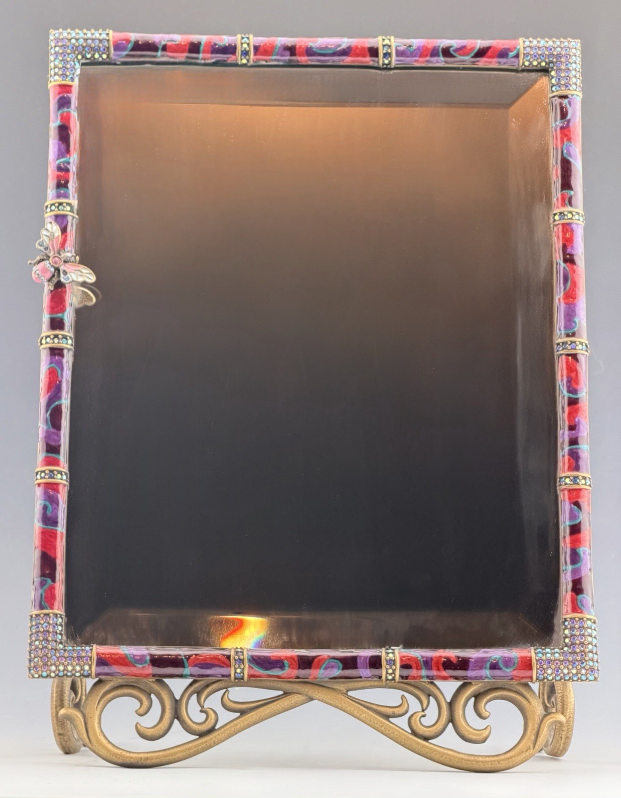 🦋 MINT Stunning Jay Strongwater Standup Bee Mirror 8.5”x10.5” ($1,200 Retail)