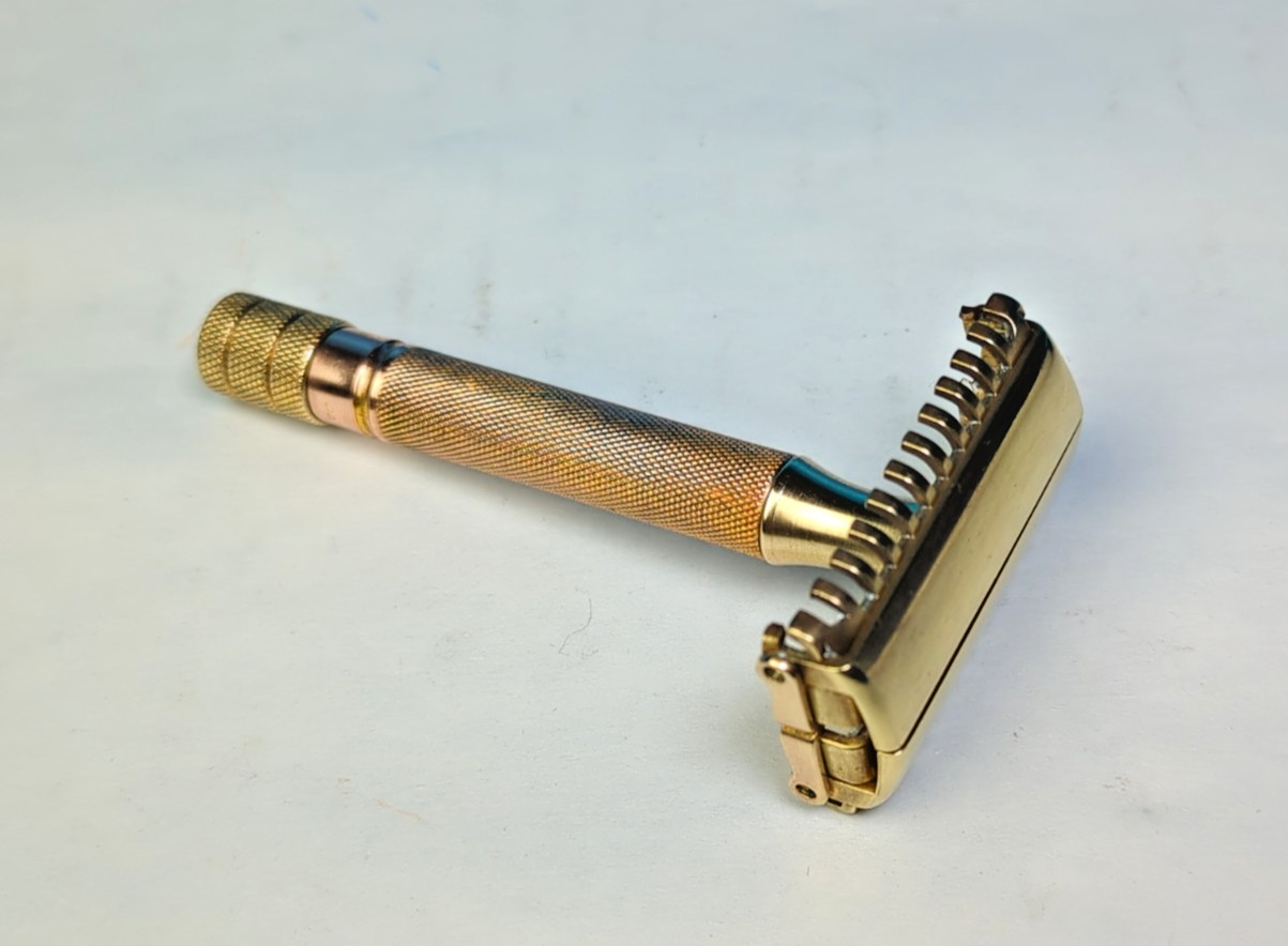 Vintage 1930s Gillette Sheraton Open Comb  Double-Edge Safety Razor