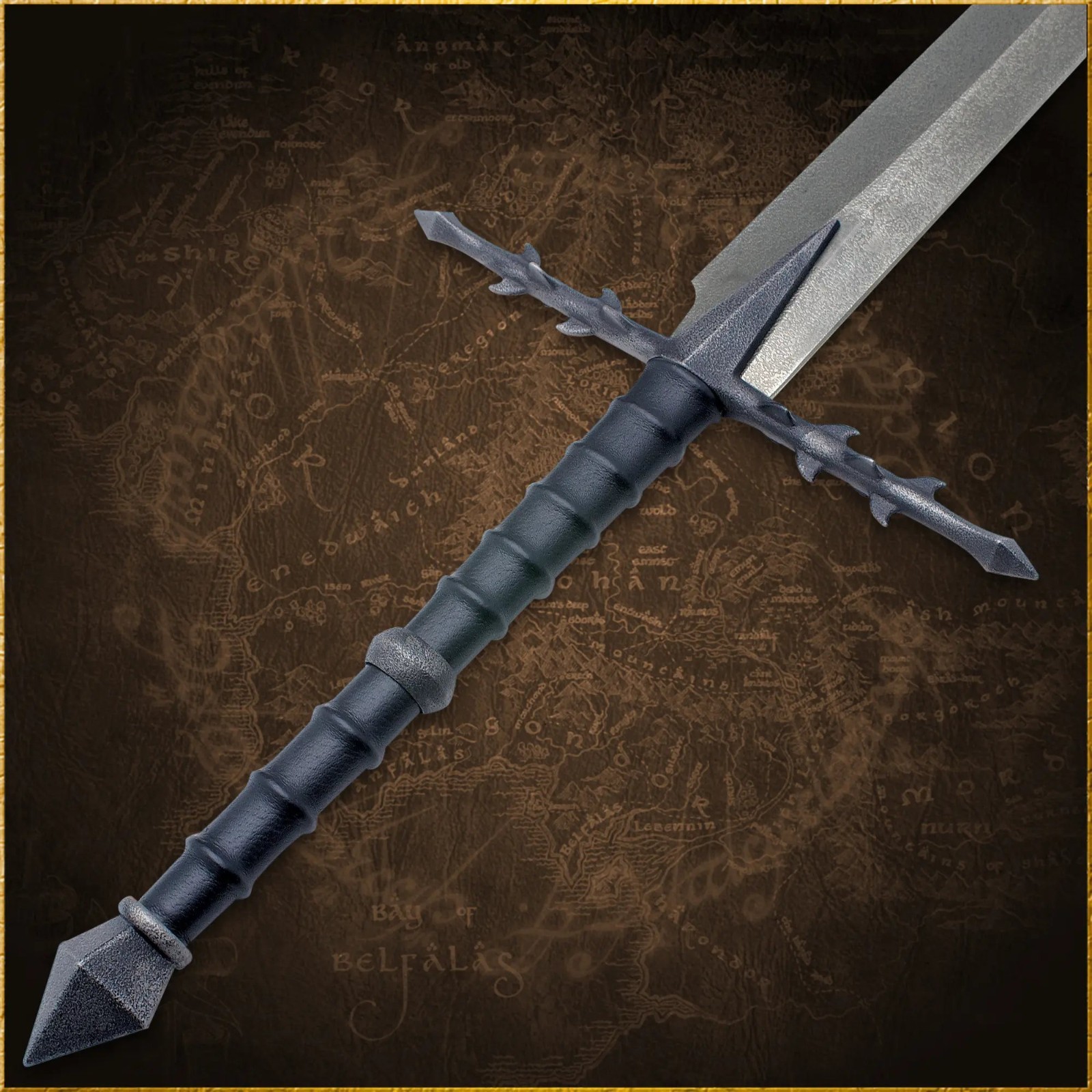 Nazgul Ringwraith Custom Handmade sword, Rings of the Power Cosplay w/ WallMount
