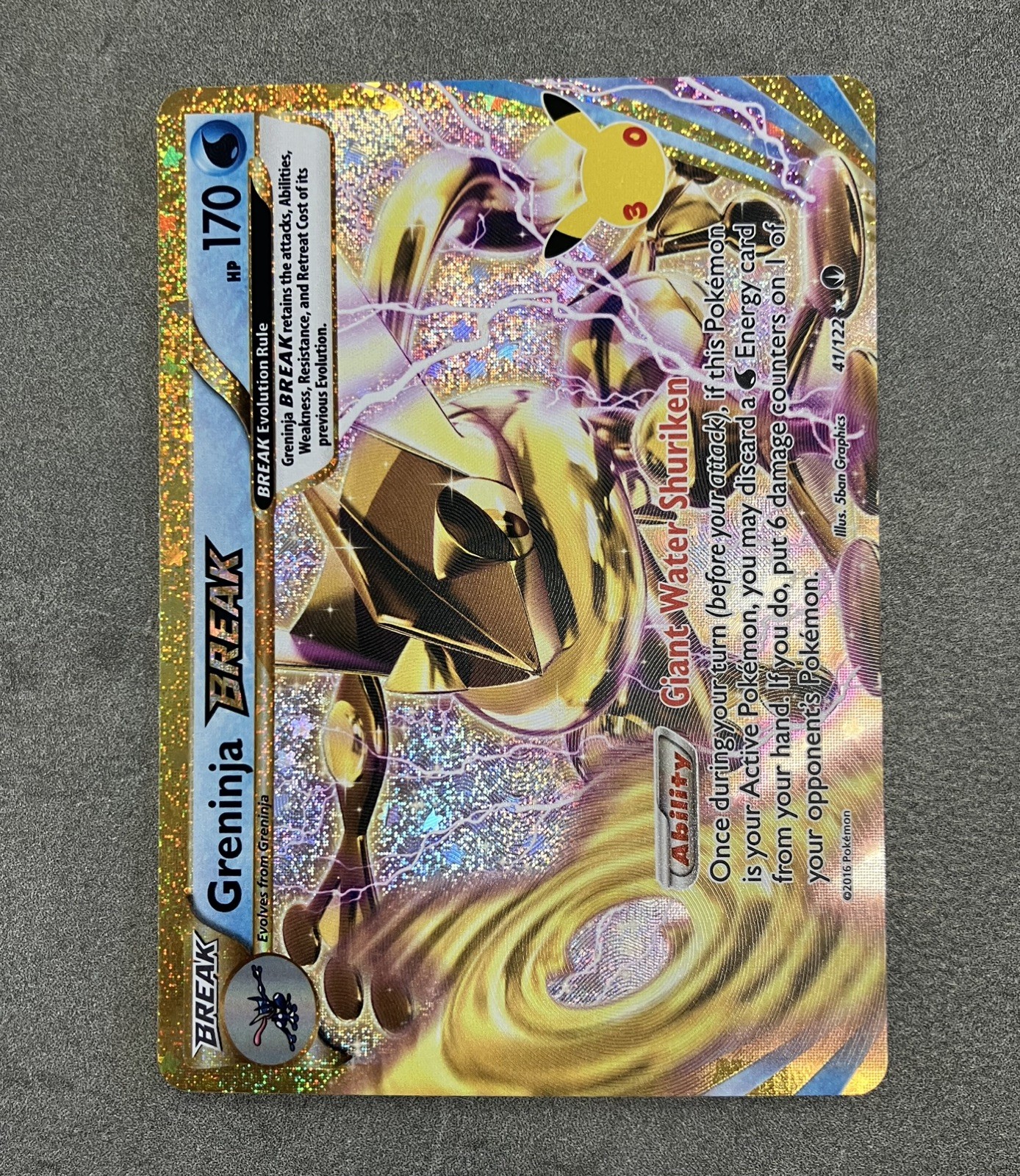 The Pokémon Company Greninja BREAK 41/122 BREAKpoint Ultra Rare Full Art Holo