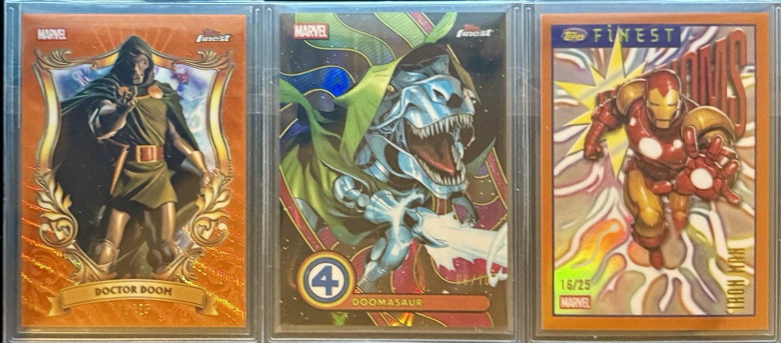 2026 Topps Finest FF Doctor Doom 15/25 Doomasaur /10 Iron Man /25 SSP Lot