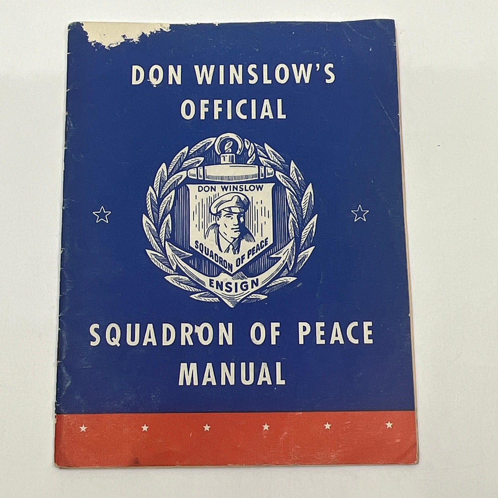 1939 Don Winslow NAVY SQUADRON OF PEACE Manual With Creed Insert L3-2