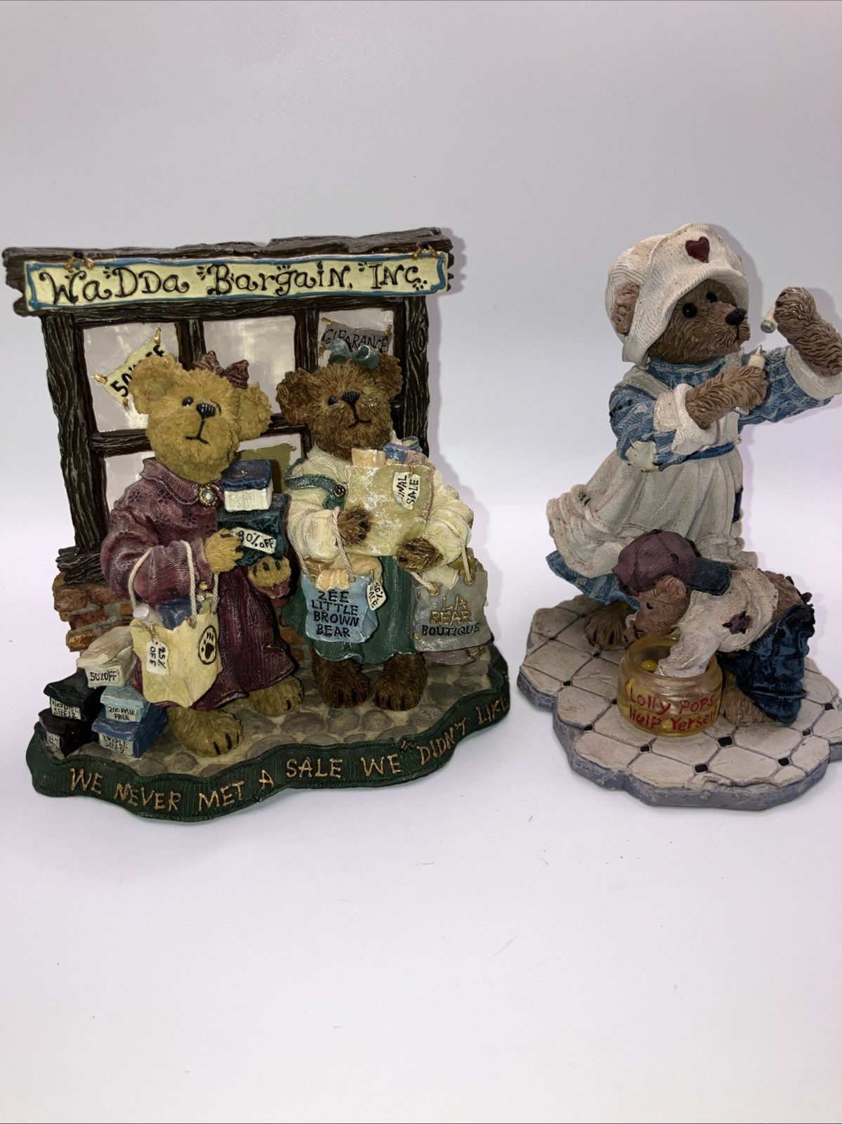 Boyds Bears Lot Pam & Kristi Shopsalot 4th Ed & Barbara Gentletouch Nurse 1st Ed