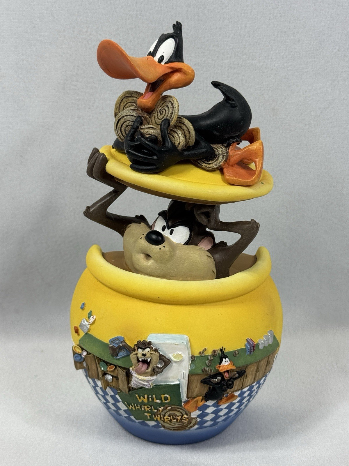 Looney Tunes Sylvester and Taz Bradford Exchange 1999 Wild Whirly Twirlys