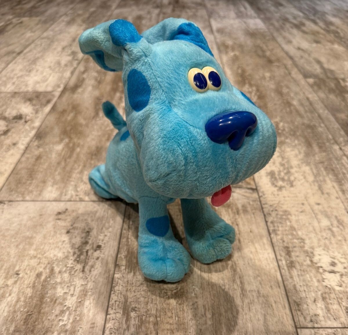Vintage 2000 Blue's Clues Blue Plush Fisher Price Dog
