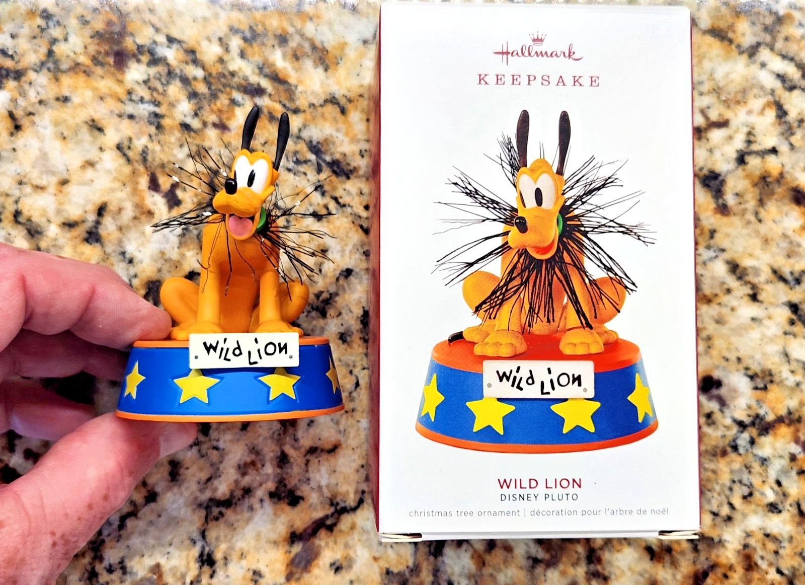 Disney Wild Lion Pluto Limited Edition Christmas Hallmark Keepsake Ornament -NIB