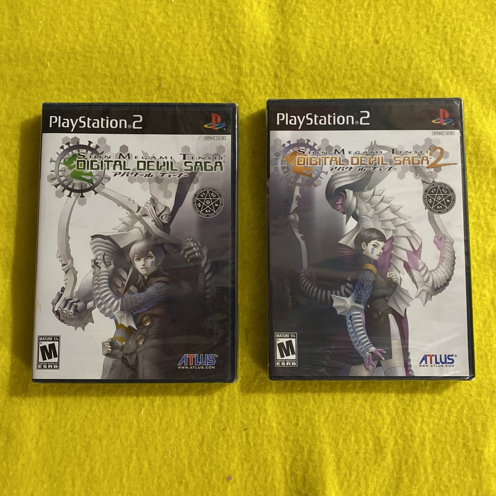 Shin Megami Tensei Digital Devil Saga 1 & 2 PlayStation 2 PS2 W/Manuals - sealed
