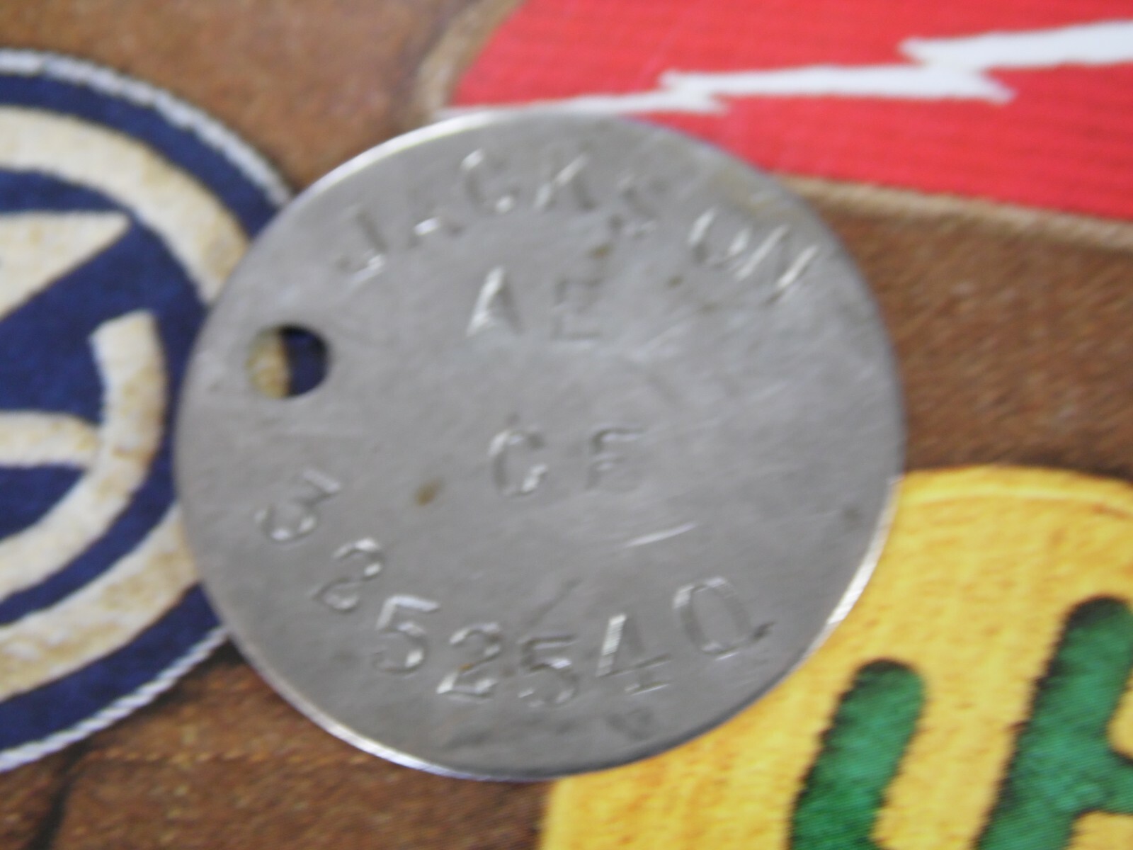 WW2 relic dogtag RAC RTR Camerionians- JACKSON 3252540