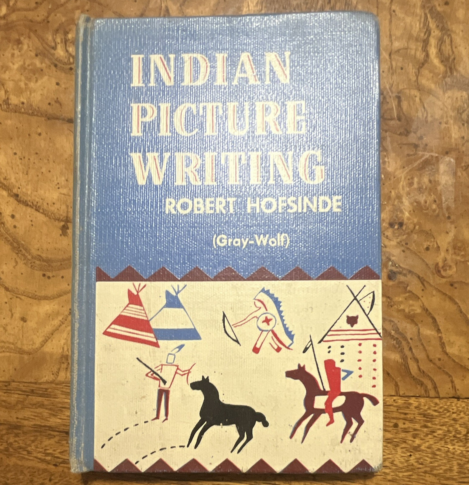 Robert Hofsinde Indian Picture Writing Hardcover Book (Gray-Wolf)
