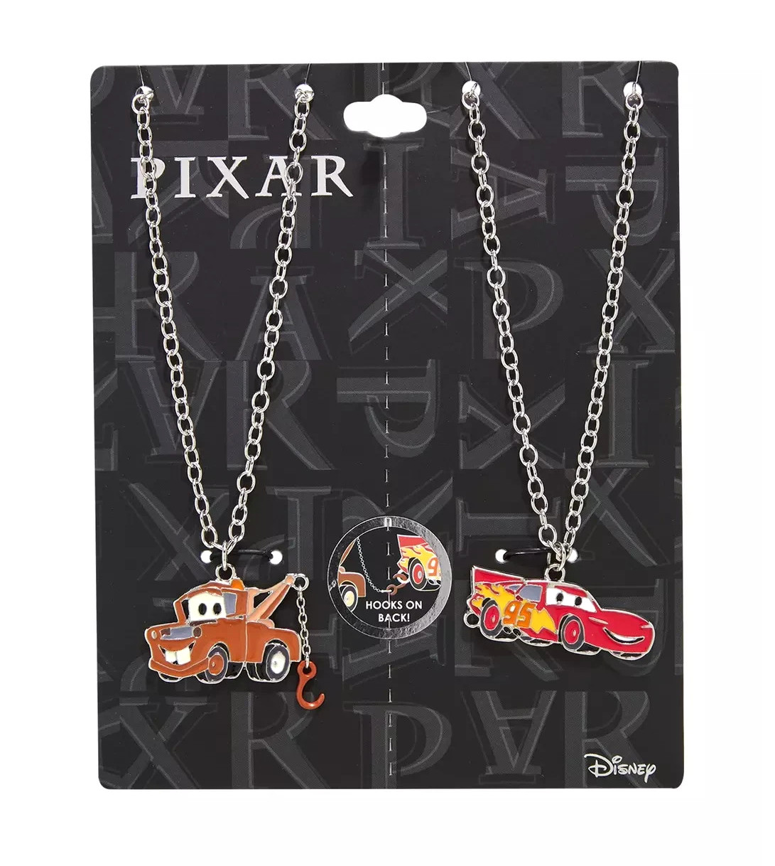 New Disney Pixar Cars Duo Lightning McQueen Mater Best Friend Necklace Gift Set