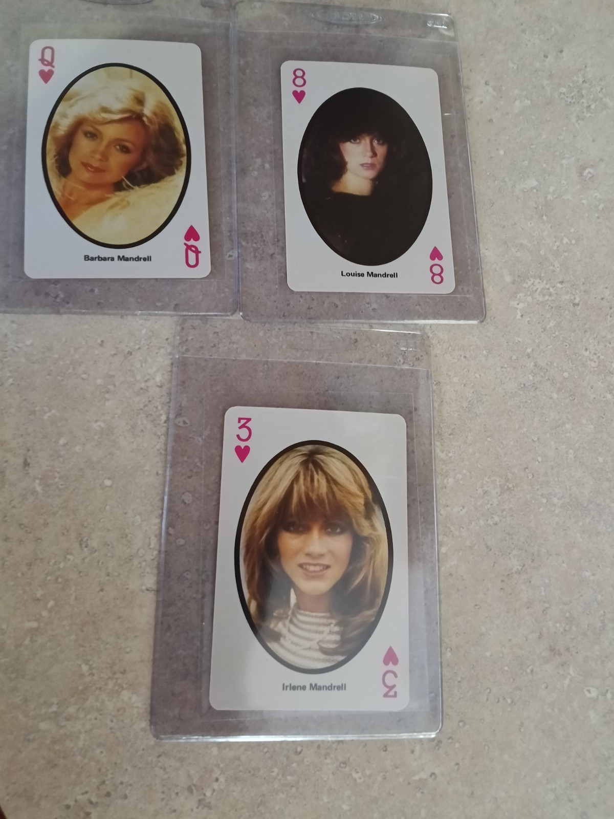 The Best of Country Music Mandrell Sisters Music Playing Cards Q of Hearts 1982