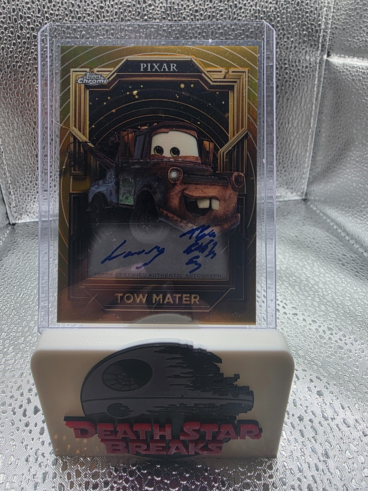 2025 Pixar Gold Tow-Mater Autograph Cars Larry the Cable Guy Auto Rare 