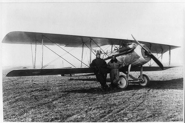 Photo:William Billy Mitchell 1910s Flying Gear Biplane Airplane Aviation