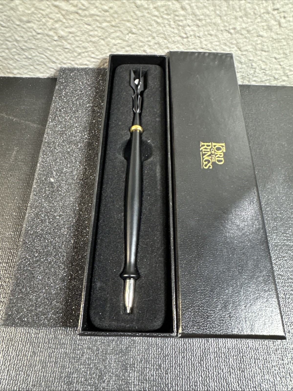 The Noble Collection Saruman Staff Ballpoint Pen 🔥Blue Ink Lord Of The Rings