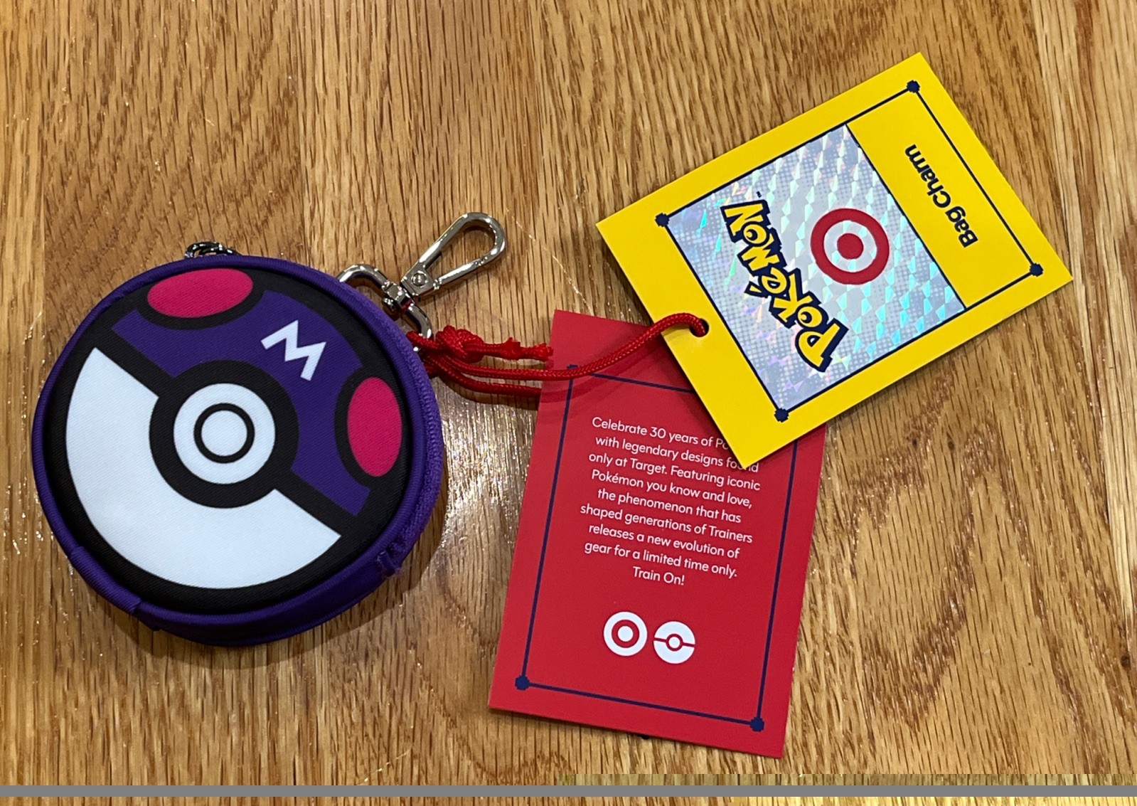 Pokemon x Target Master Ball Bag Charm