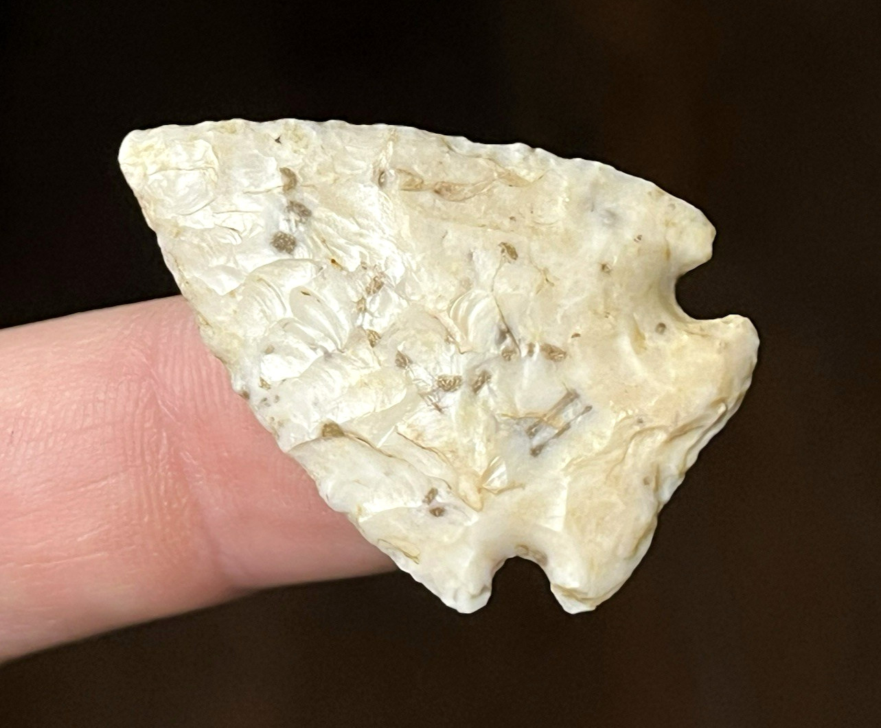 COLORFUL MISSOURI PELICAN LAKE POINT AUTHENTIC ARROWHEAD INDIAN ARTIFACT B37