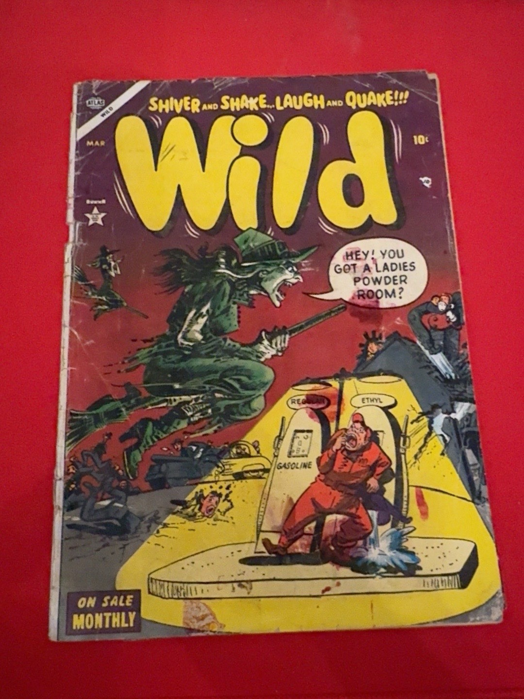 Wild #2 1954 Atlas Carl Burgos Witch Cover Incomplete Detached Pre-Code
