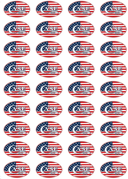 CASE XX 1.5” Sticker Sheet –  Glossy Stickers – Choose Your Design