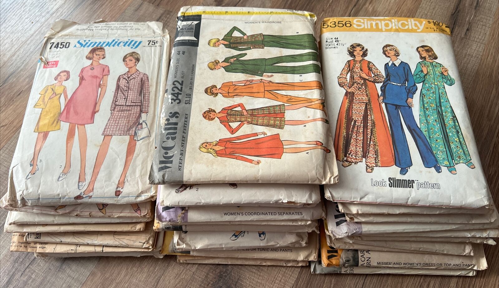 Simplicity McCall Vintage Patterns Plus Size 1960s 1970s Lot Of 30+
