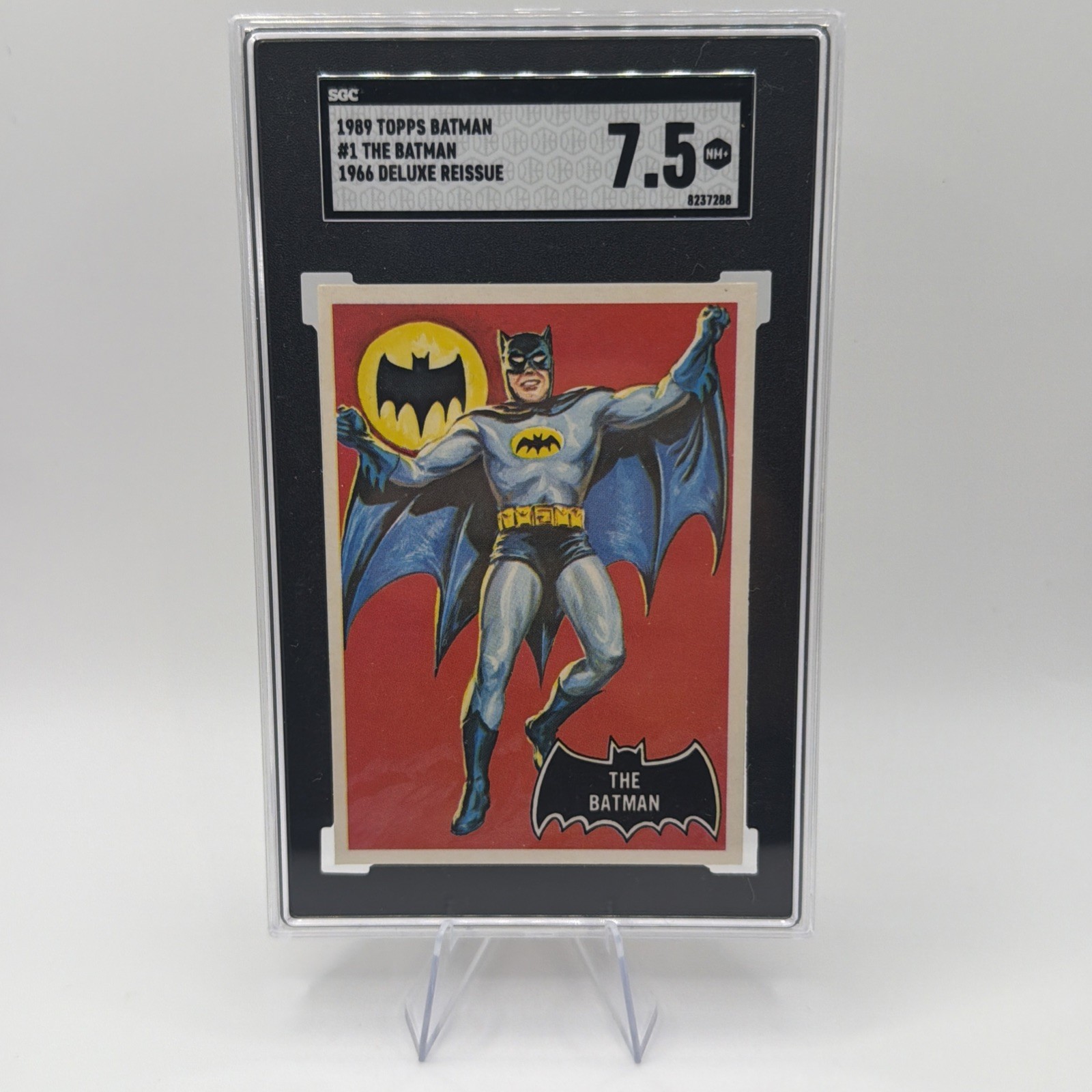 1989 Topps Batman Deluxe 1966 Reissue #1 The Batman SGC 7.5