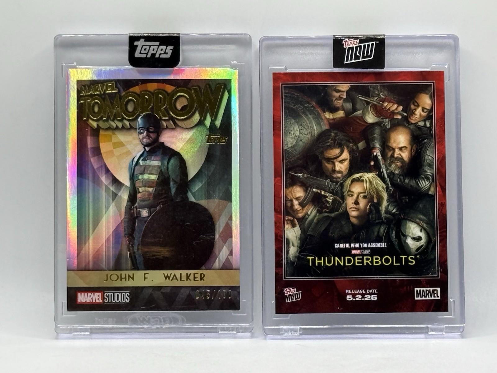 2025 Topps Marvel Studios / Now ~ Gold #\'d / 100 MARVEL TOMORROW / THUNDERBOLTS