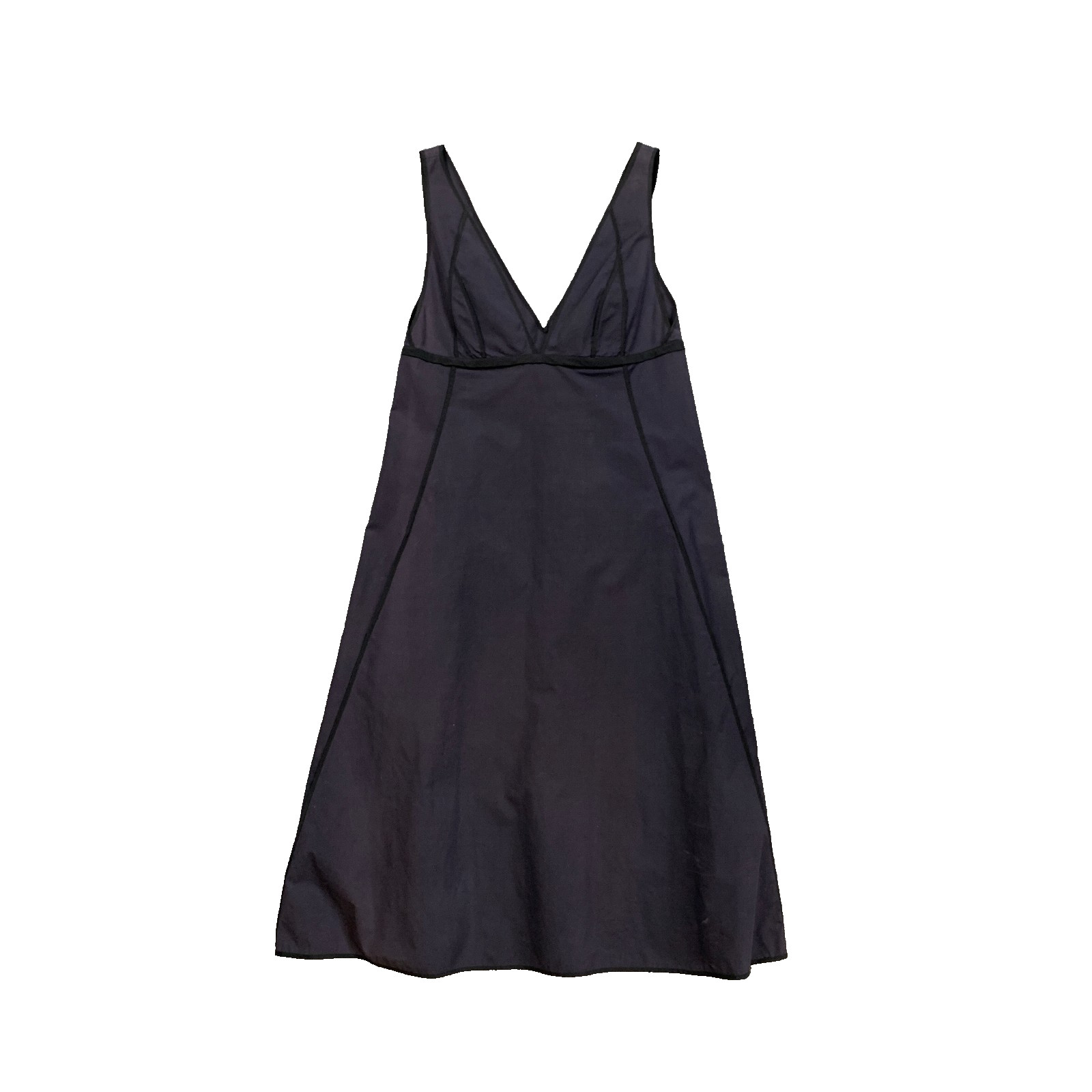 Narciso Rodriguez Dress Womens 6 Sleeveless V Neck A Line Empire Waist Zip Up