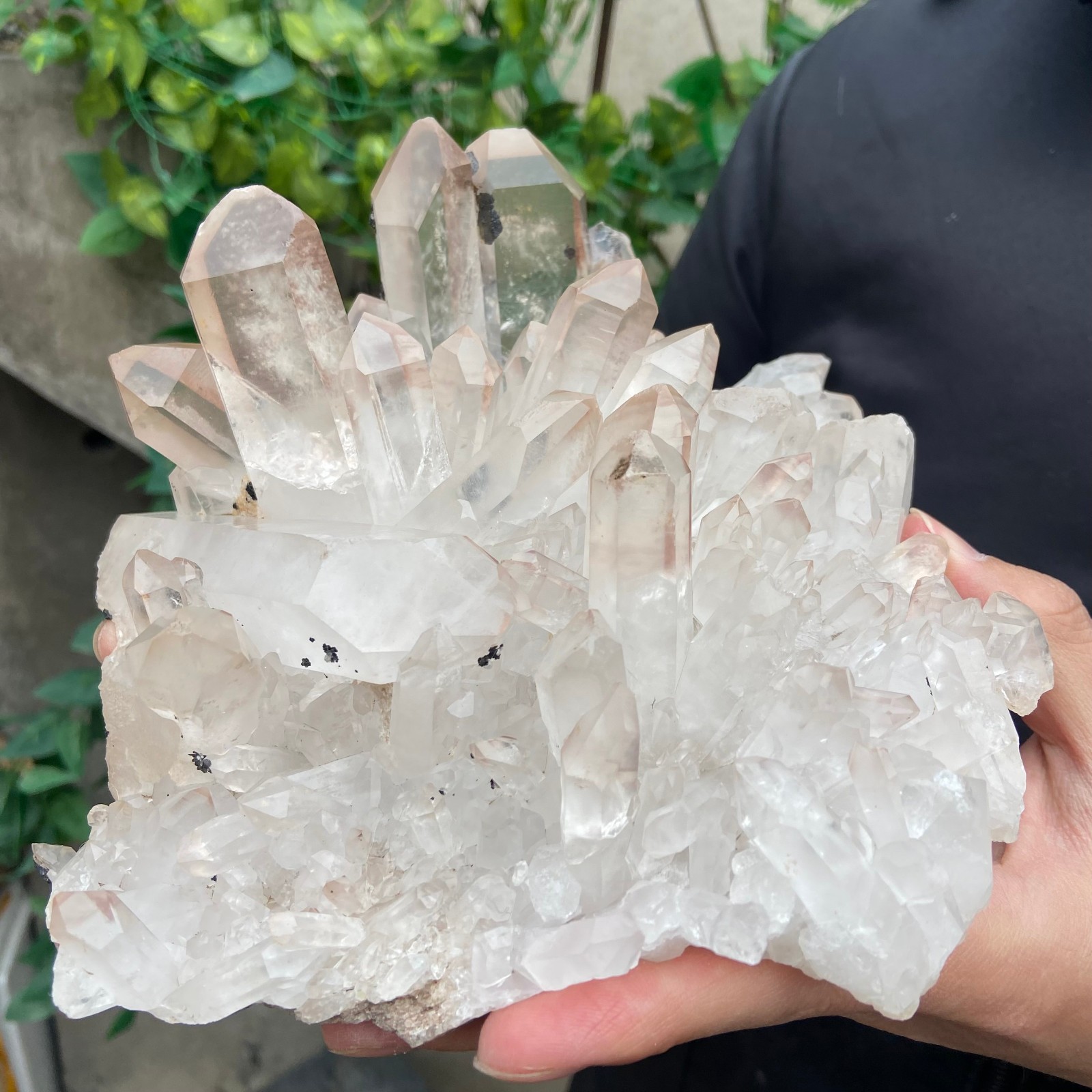 4.1lb Natural Clear White Quartz Crystal Cluster Rough Healing Specimen