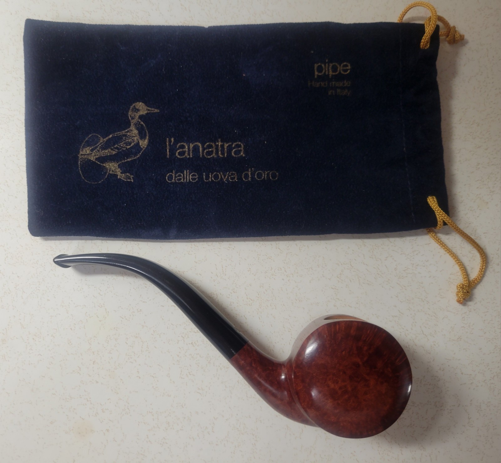 Pipe L\'Anatra Dalle Uova d\'Oro - 100% Handmade -  Made in Italy - Unsmoked