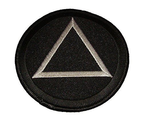 ALCOHOLICS ANONYMOUS SYMBOL AA PATCH TRIANGLE 12 TWELVE STEP SOBRIETY