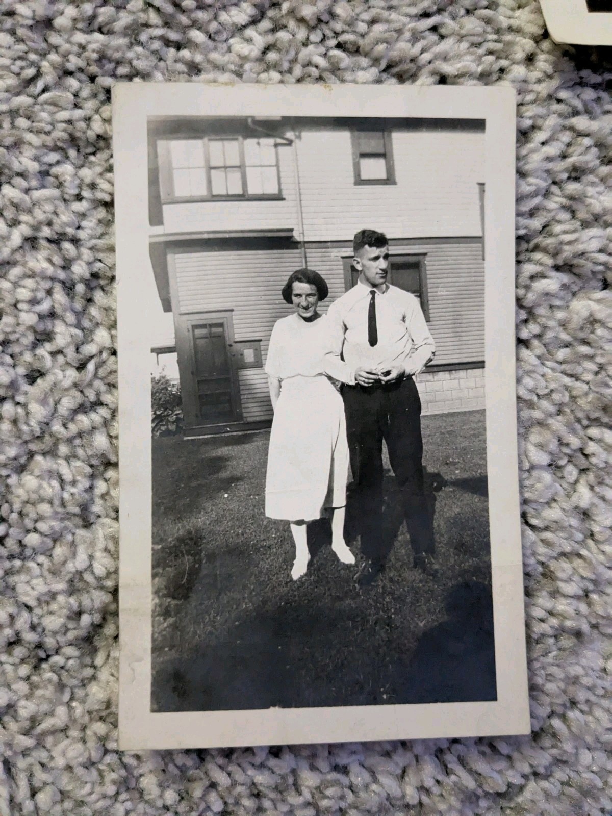 VINTAGE Early 1920s Man And Women Photograph 1900s Antique Victorian