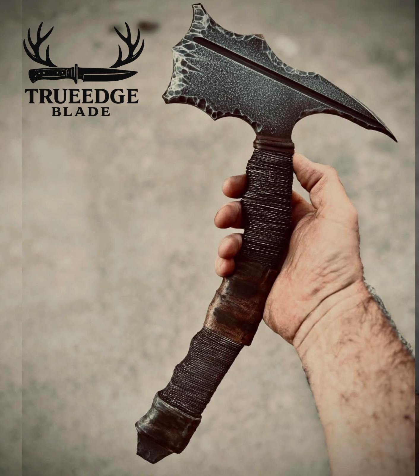 HandForged Viking Style Collectible Axe| High Carbon Steel |Hand-Wrapped 🎁 Idea