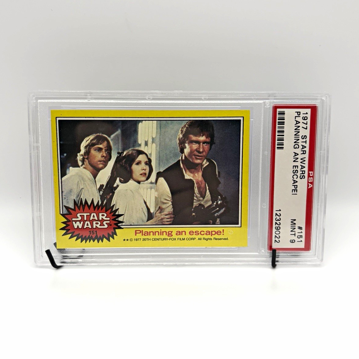 Topps 1977 Star Wars Planning an escape #231 Graded PSA 9 A New Hope POP 80