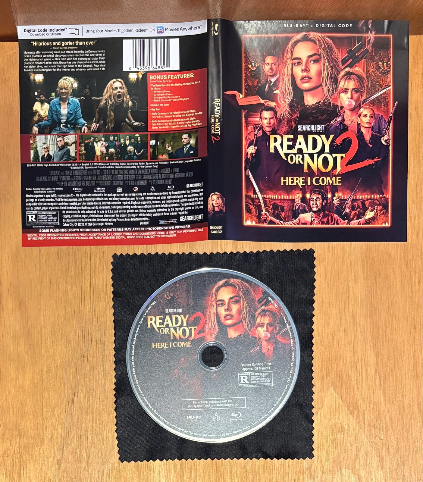 Ready or Not 2: Here I Come (Blu-ray, 2026) - Samara Weaving - Kathryn Newton