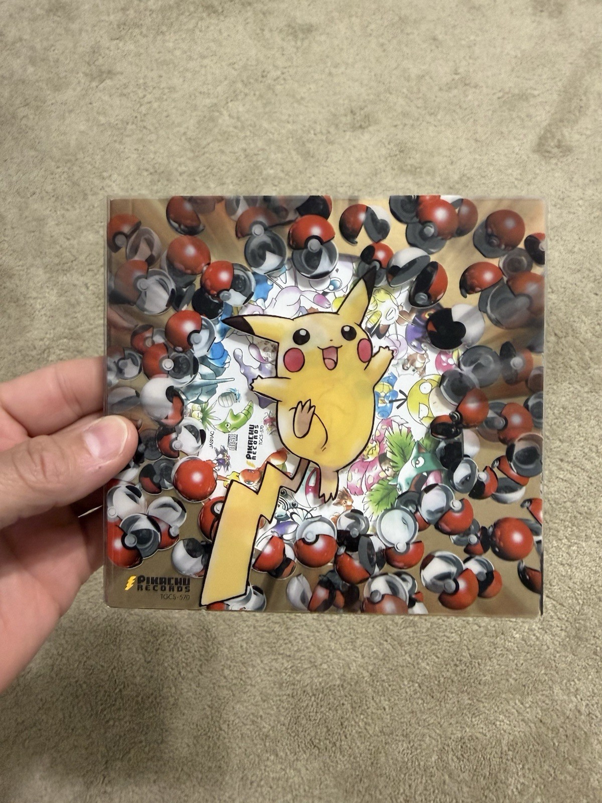 1998 Pokémon Japanese Pikachu Records Best Collection CD & Extras